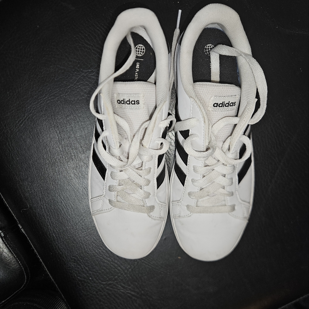 White Addidas Boy's Sneakers